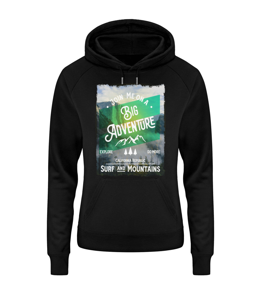 Big Adventure California - Surf & Mountains - Damen Organic Hoodie ST/ST