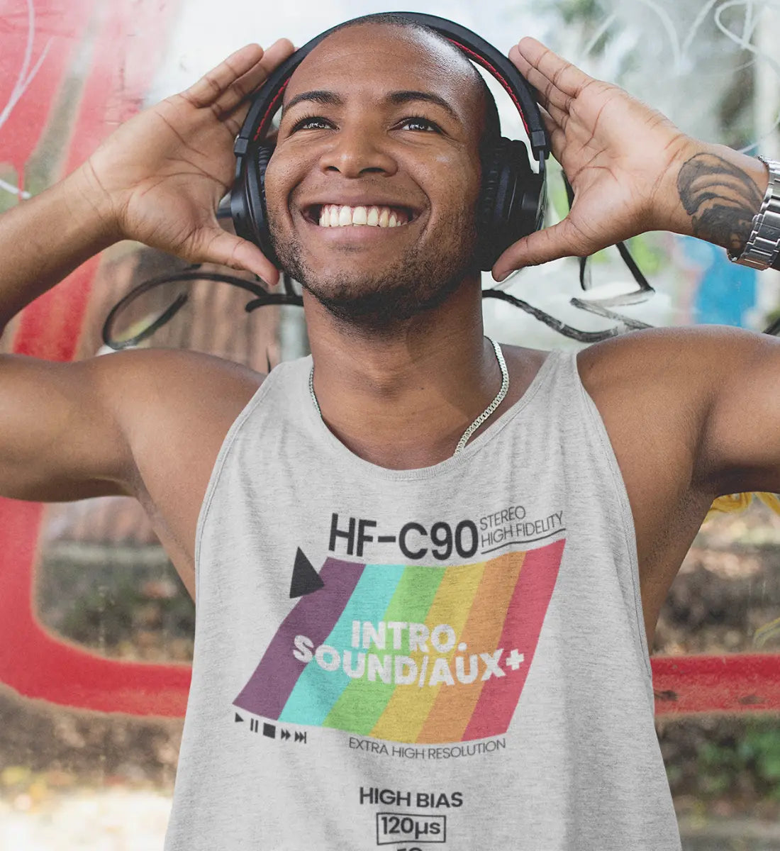 Retro Audio Tape Design - Herren Tanktop