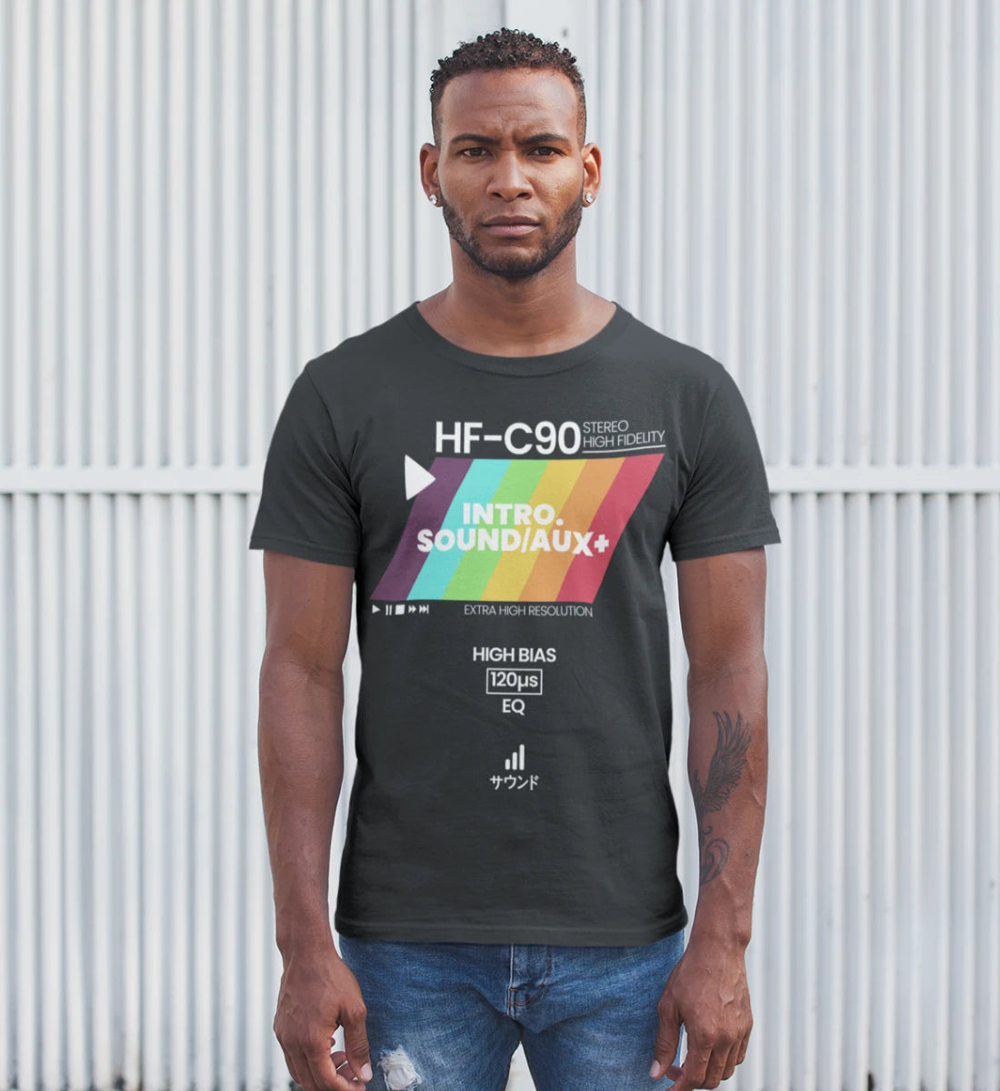 Retro Audio Tape Design - Herren Shirt