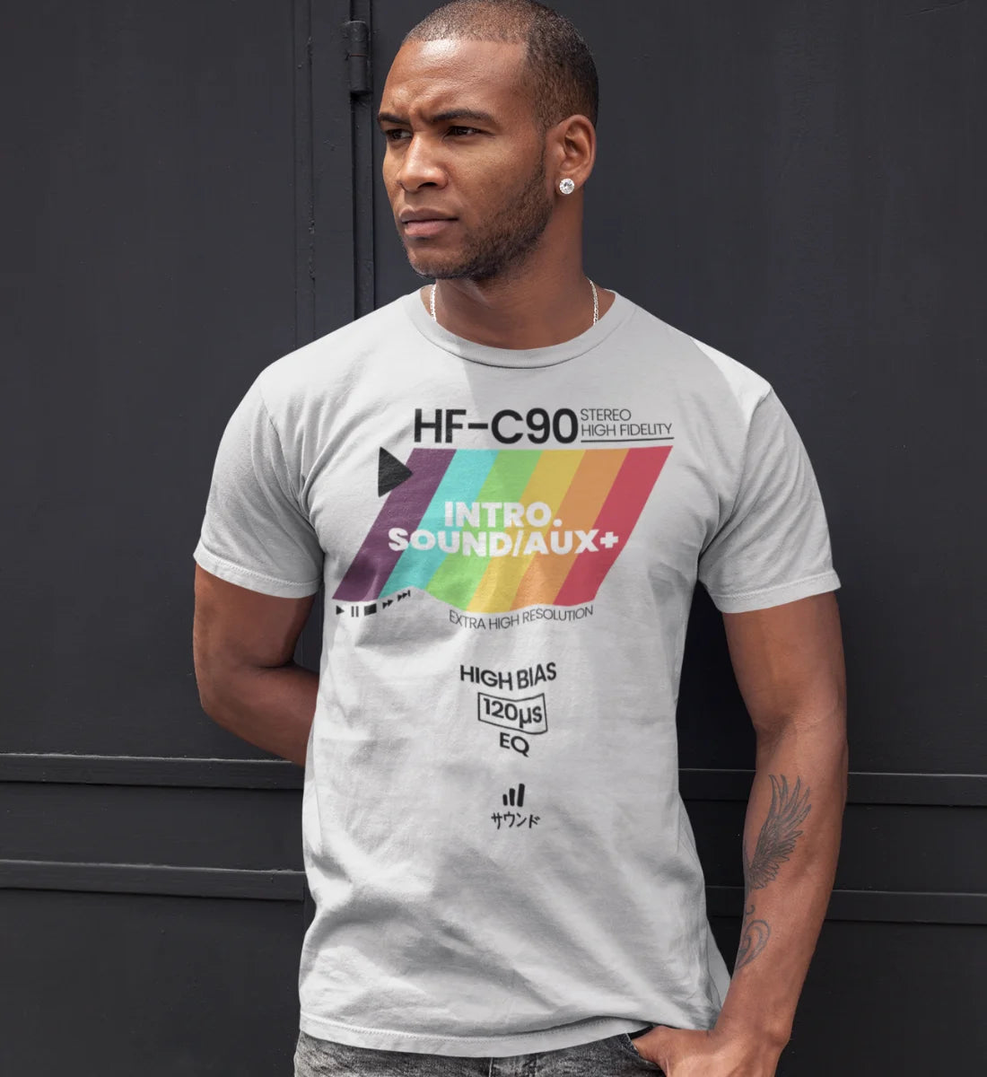 Retro Audio Tape Design - Herren Premium Organic Shirt