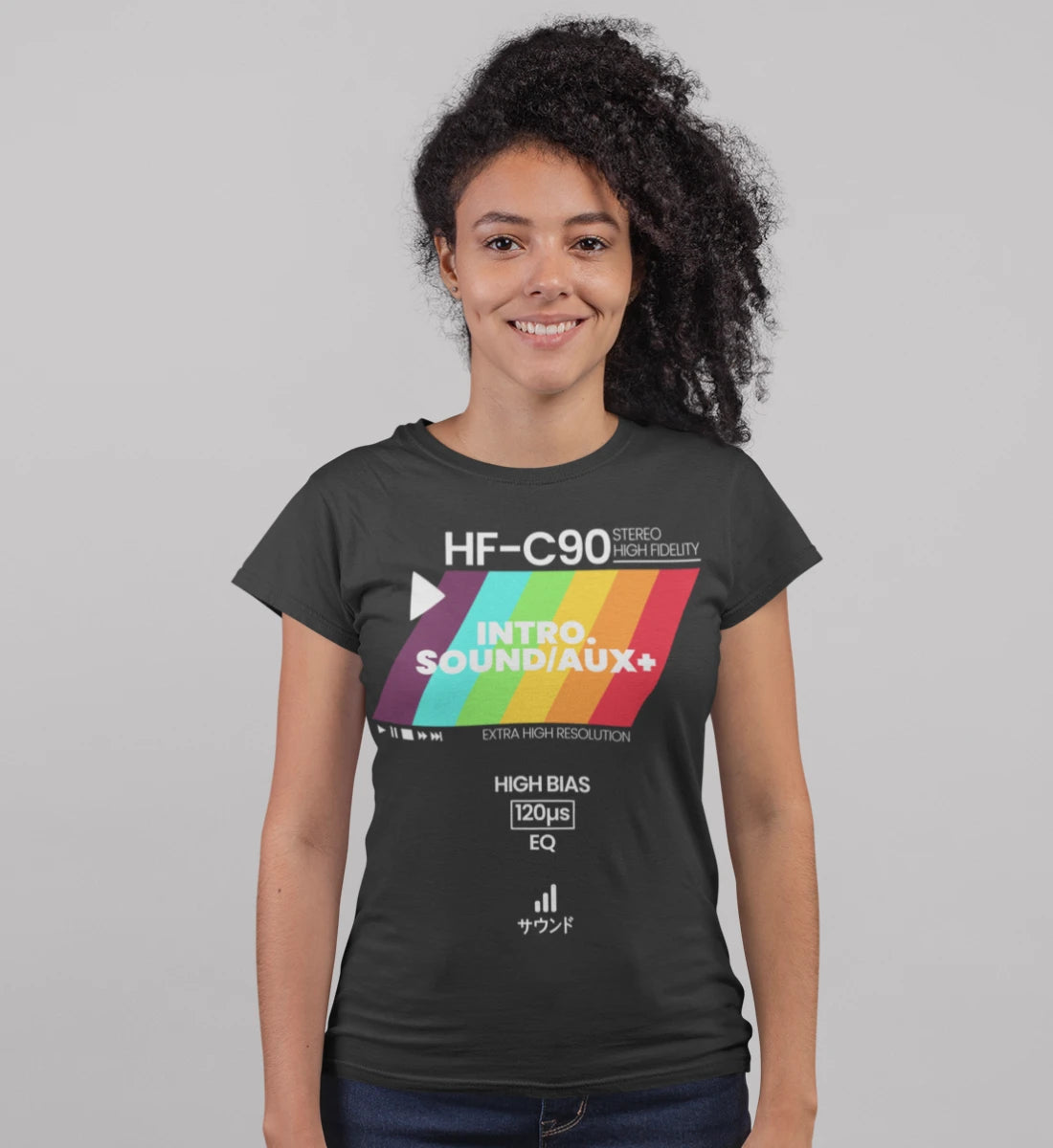 Retro Audio Tape Design - Damenshirt