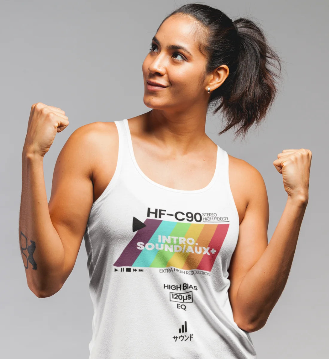 Retro Audio Tape Design - Damen Premium Organic Tanktop ST/ST