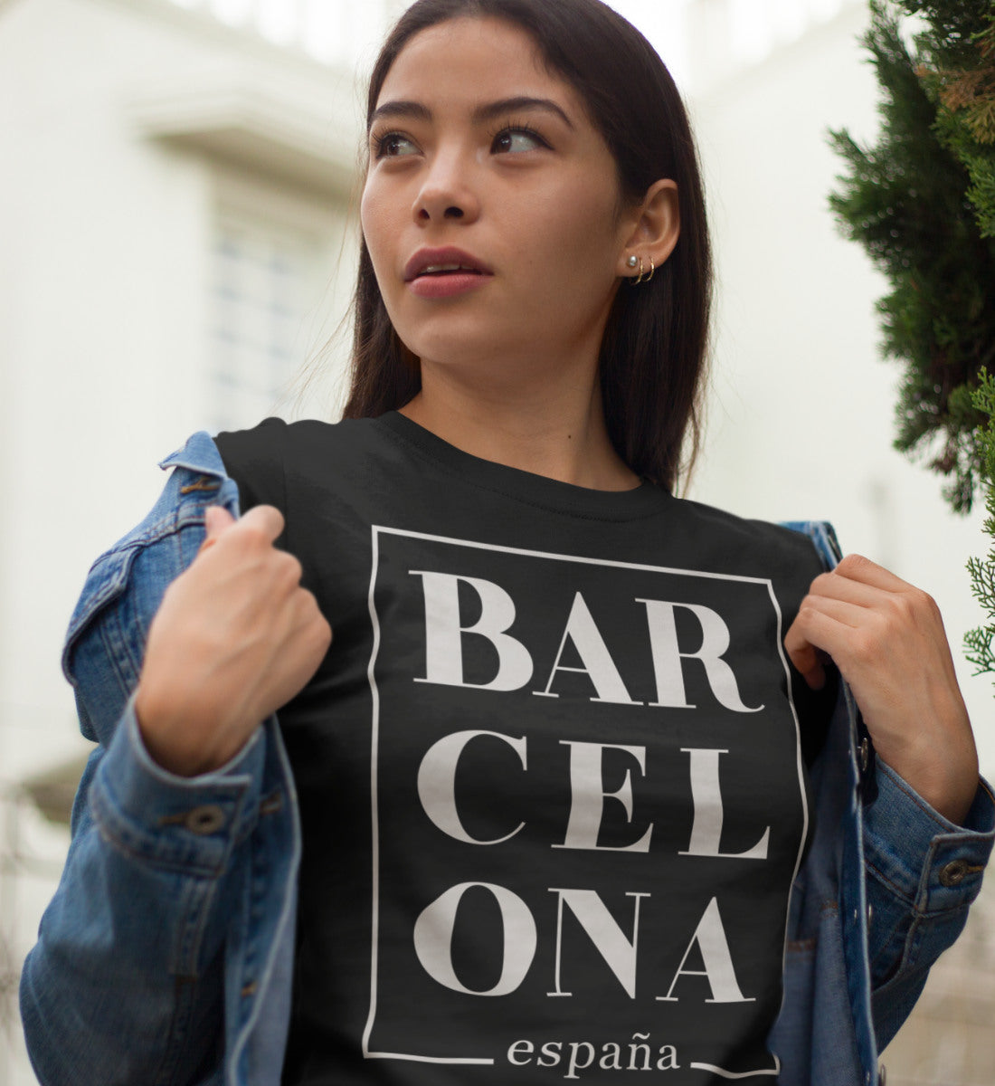 Barcelona - España - Damen Premium Organic Shirt