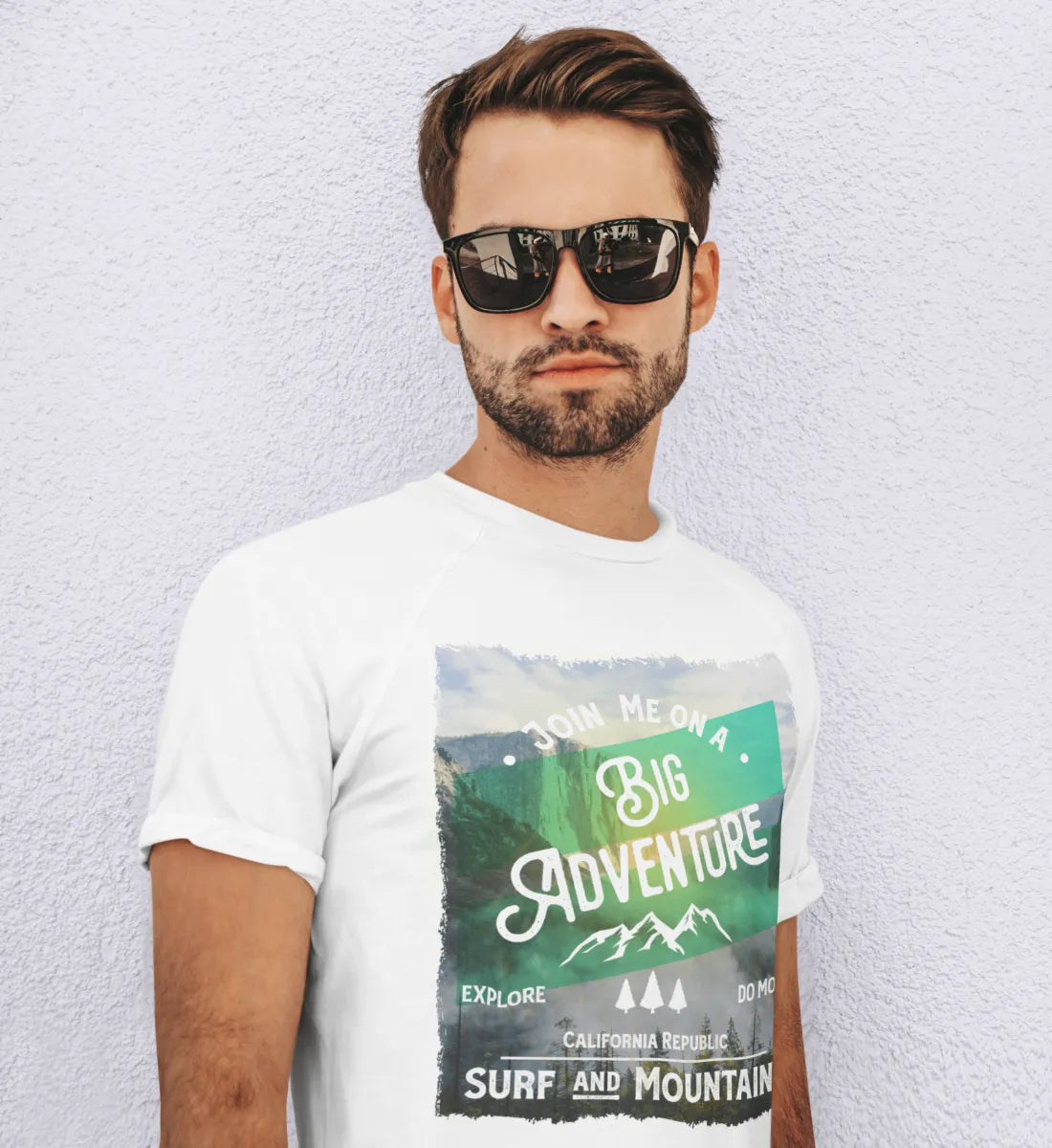 Big Adventure California - Surf & Mountains - Herren Shirt