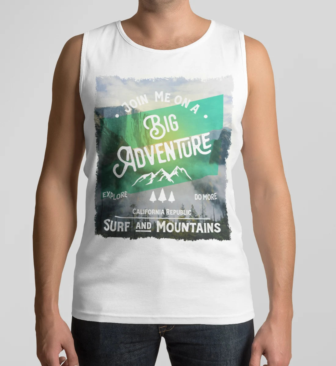 Big Adventure California - Surf & Mountains - Herren Tanktop
