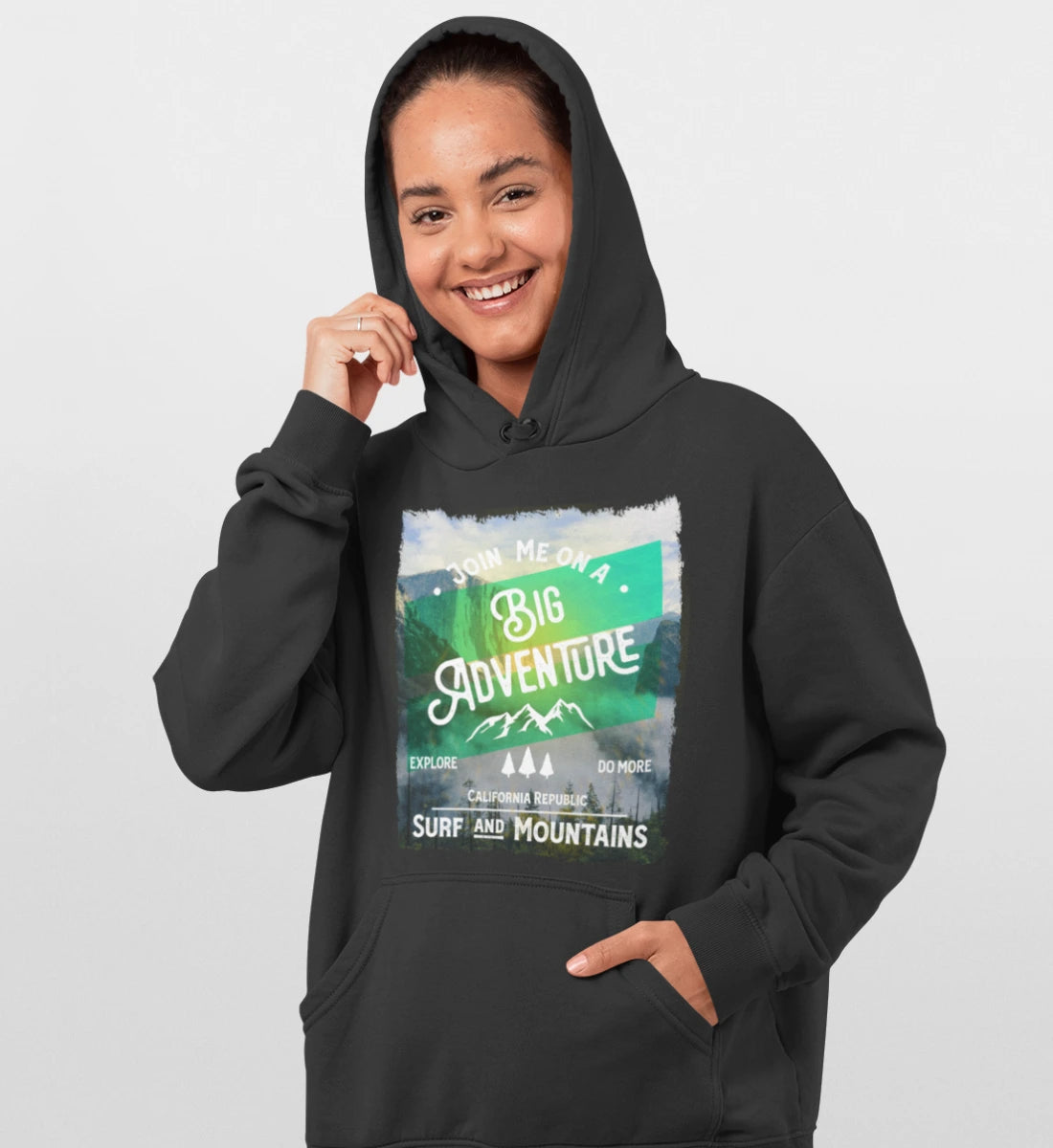 Big Adventure California - Surf & Mountains - Damen Organic Hoodie ST/ST