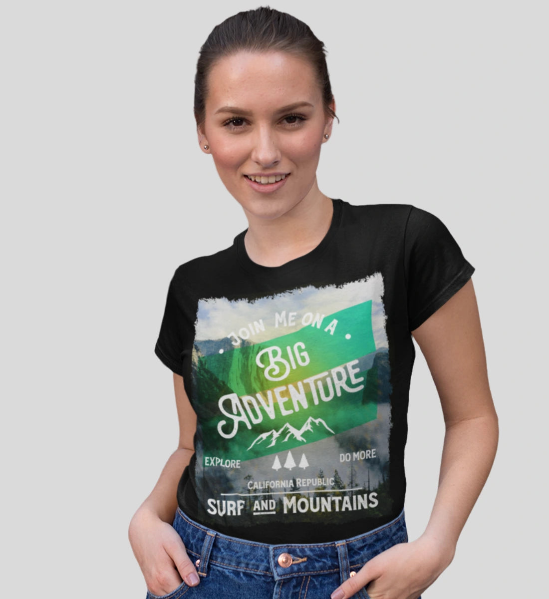 Big Adventure California - Surf & Mountains - Damenshirt
