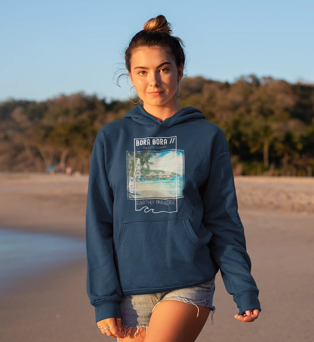 Bora Bora French Polynesia Earthly Paradise Endless Summer - Unisex Organic Hoodie