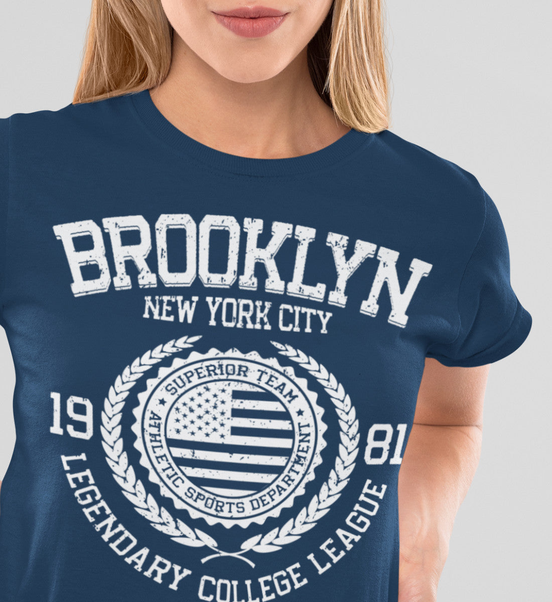 Brooklyn New York USA College League Design - Damenshirt