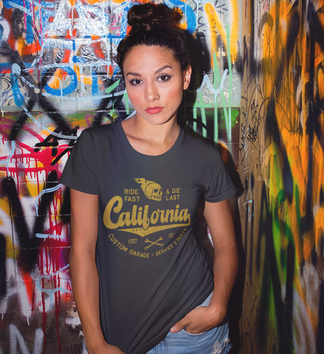 California - Ride Fast & Die Last - Damen Premium Organic Shirt