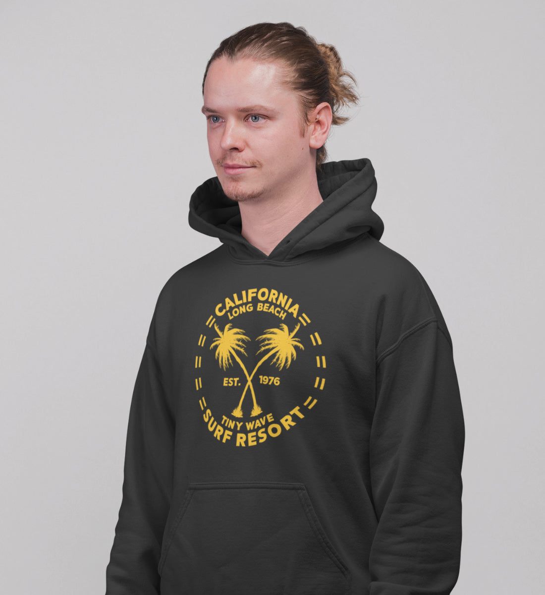 California Long Beach - Tiny Wave Surf Resort - Unisex Organic Hoodie