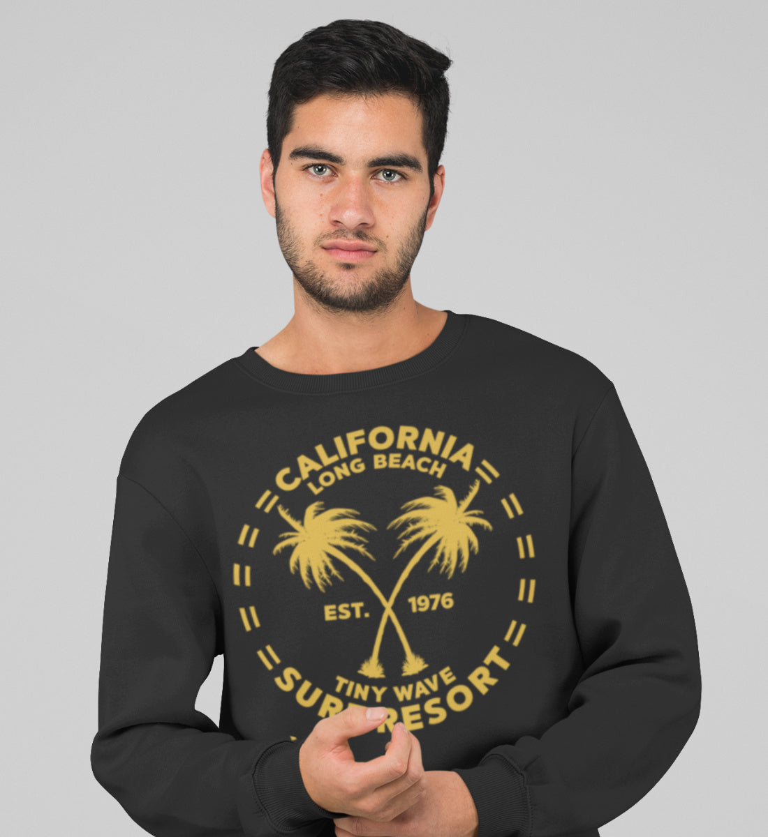 California Long Beach - Tiny Wave Surf Resort - Unisex Organic Sweatshirt ST/ST