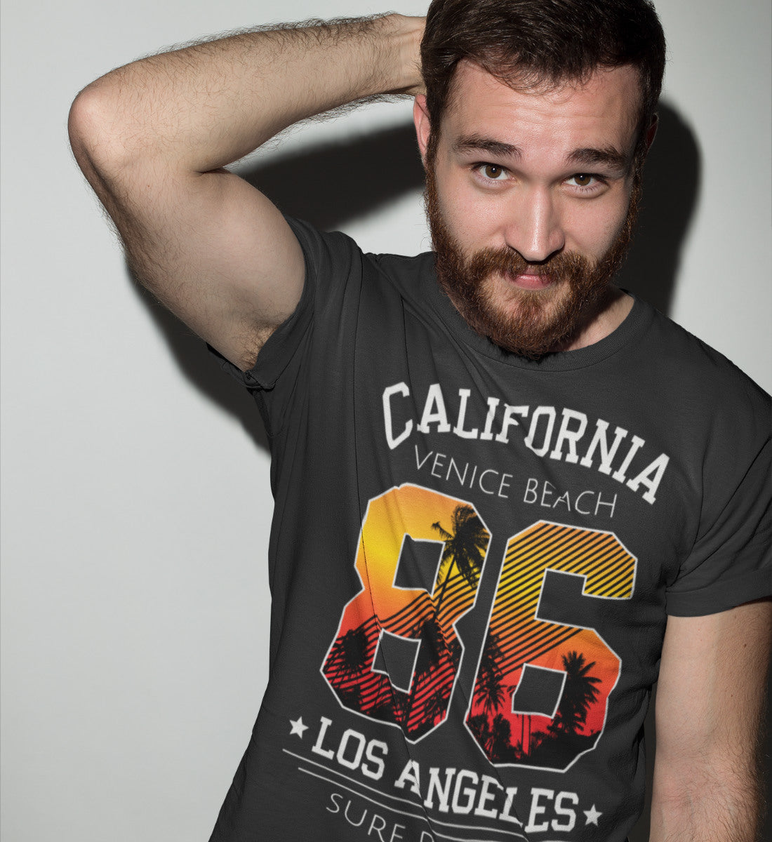 California Venice Beach Los Angeles Surfing Resort - Herren Premium Organic Shirt