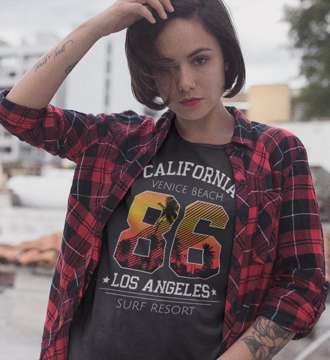 California Venice Beach Los Angeles Surfing Resort - Damenshirt