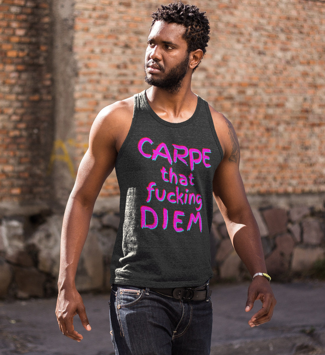Carpe That Fucking Diem - Herren Tanktop