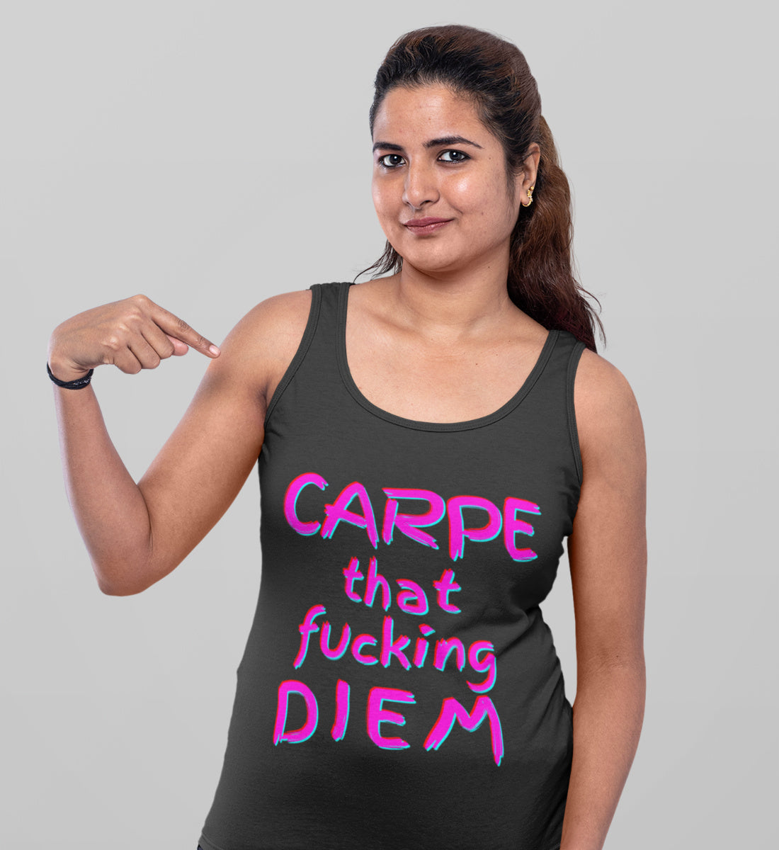 Carpe That Fucking Diem - Damen Premium Organic Tanktop ST/ST