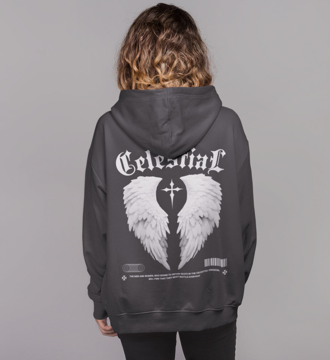 Celestial Being - Winged Creature - Streetwear - Damen Organic Hoodie ST/ST