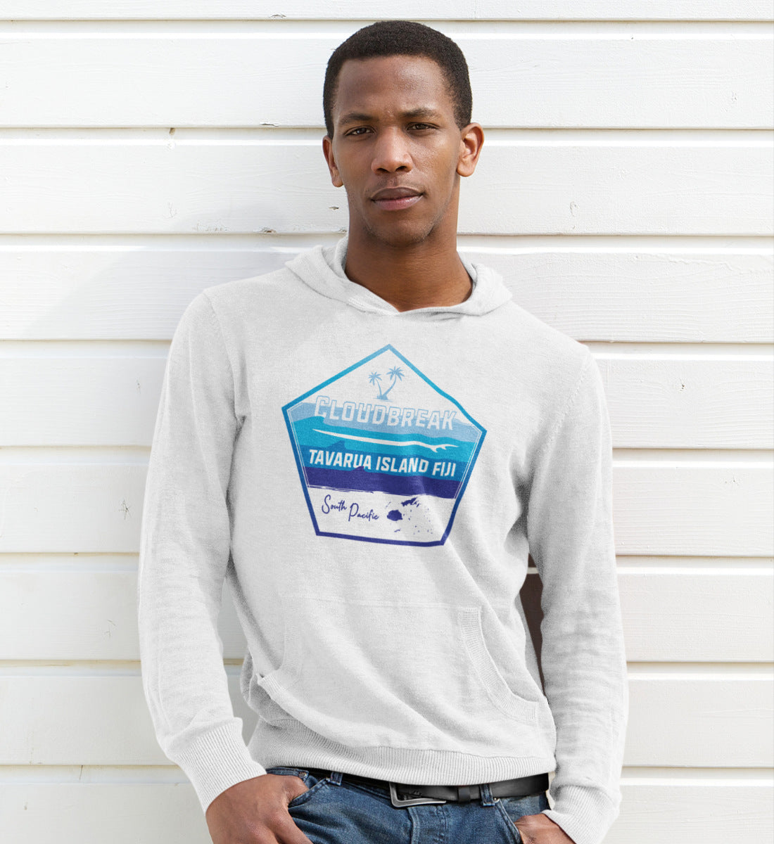 Cloudbreak Tavarua Island Fiji Surfing - Unisex Organic Hoodie