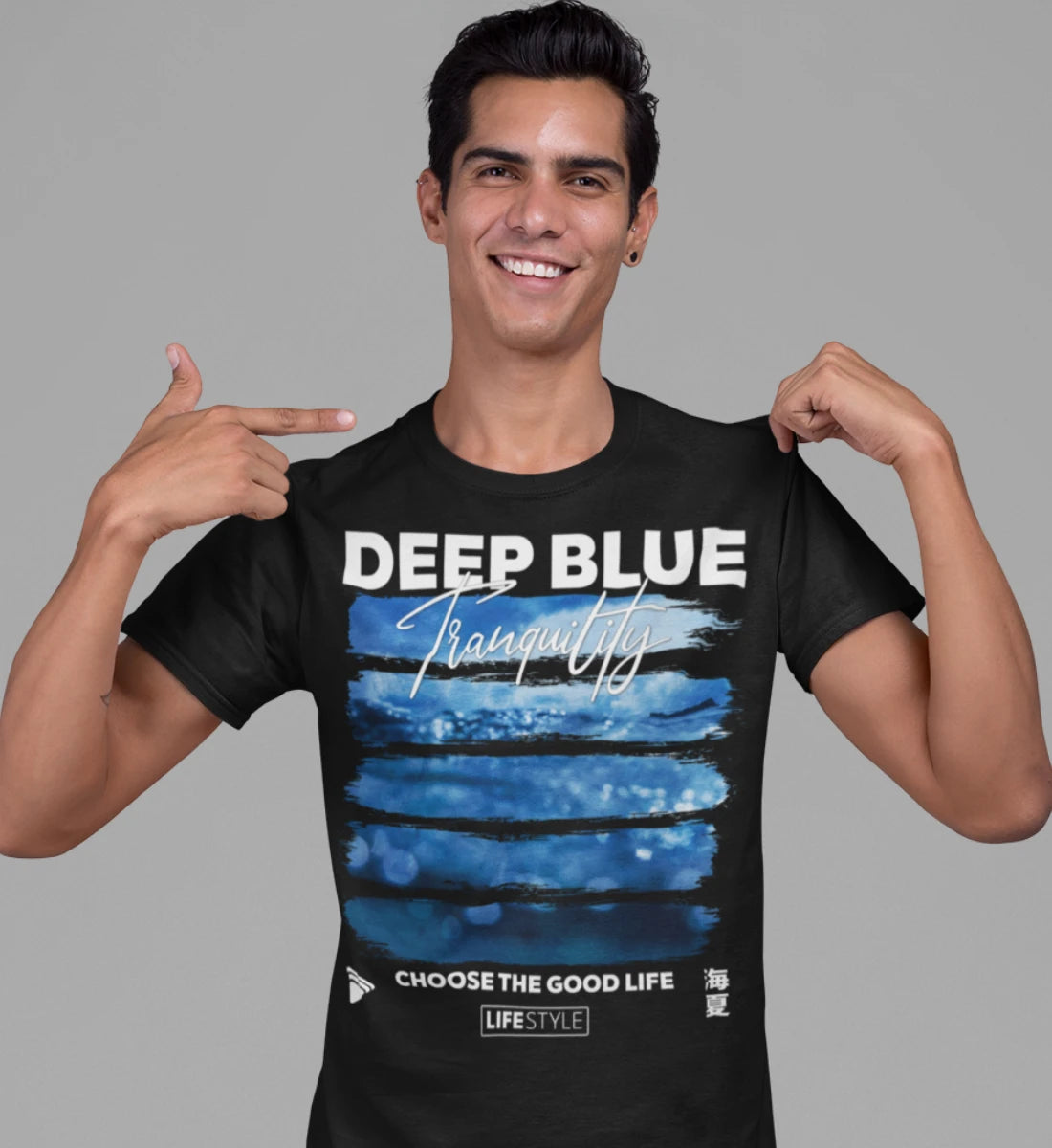 Deep Blue Tranquility - Herren Shirt