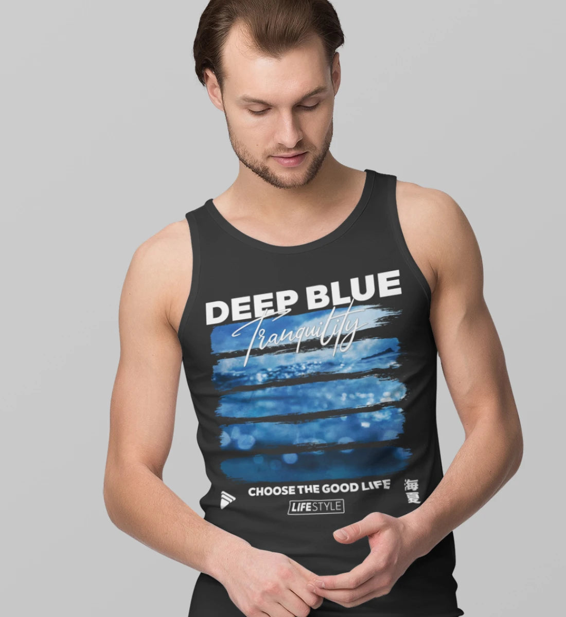 Deep Blue Tranquility - Herren Tanktop