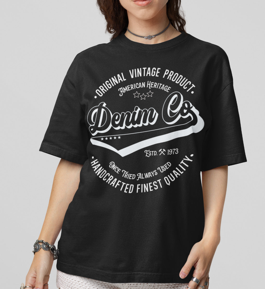 Denim Co. Original Vintage Product Handcrafted Quality - Damenshirt
