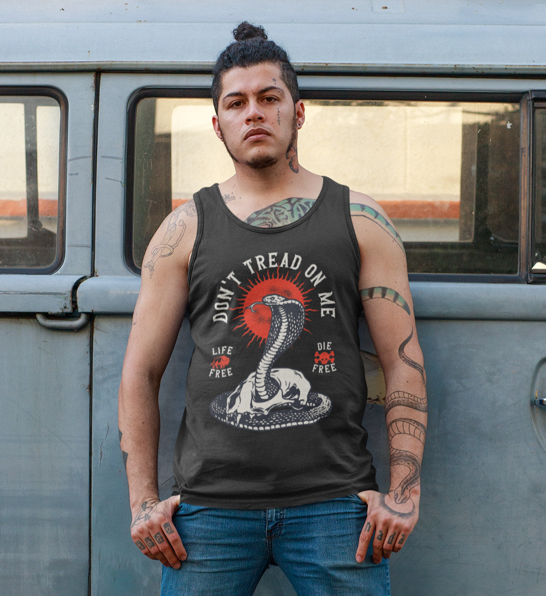 Don't Tread On Me - Life Free Die Free - Herren Tanktop