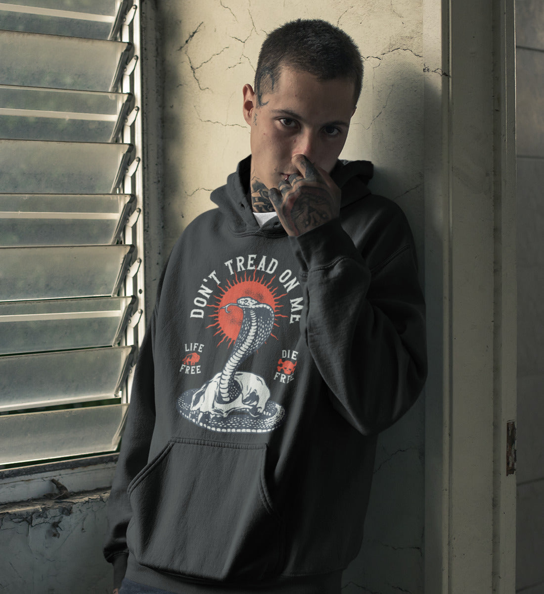 Don't Tread On Me - Life Free Die Free - Unisex Organic Hoodie