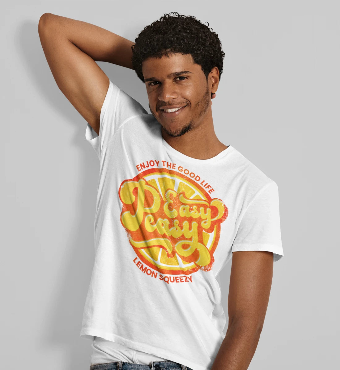 Easy Peasy Lemon Squeezy - Enjoy The Good Life - Herren Premium Organic Shirt