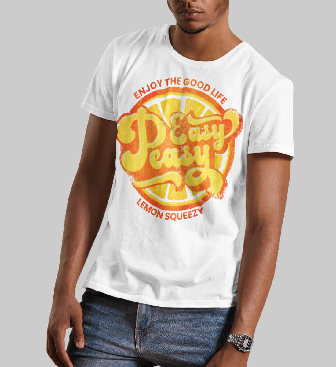 Easy Peasy Lemon Squeezy - Enjoy The Good Life - Herren Shirt