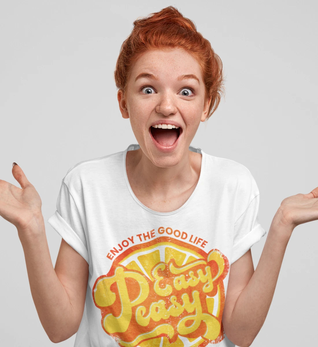 Easy Peasy Lemon Squeezy - Enjoy The Good Life - Damen Premium Organic Shirt