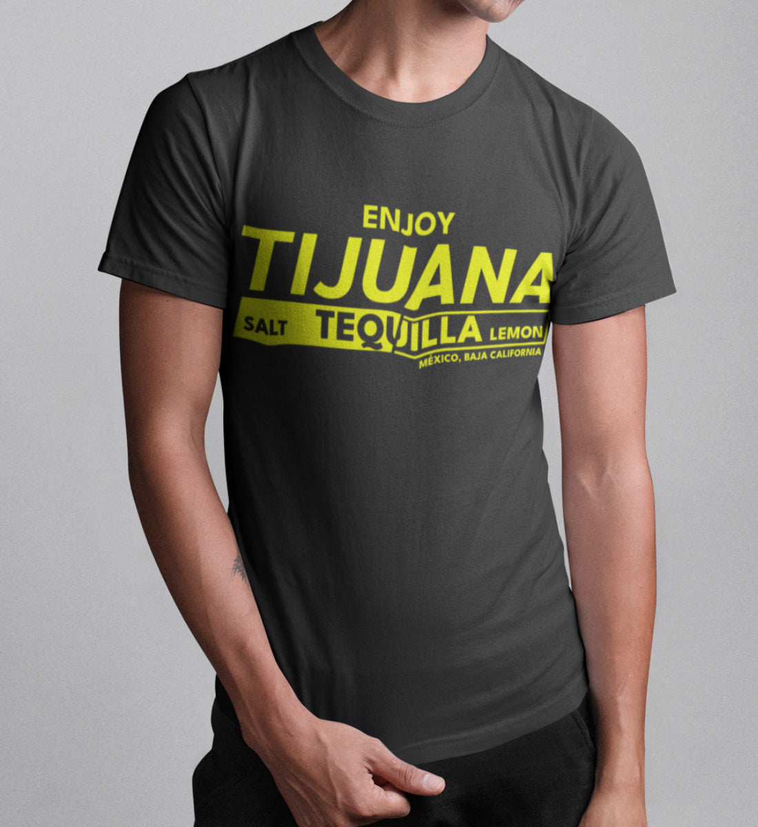 Enjoy Tijuana Salt Tequilla Lemon - Herren Shirt