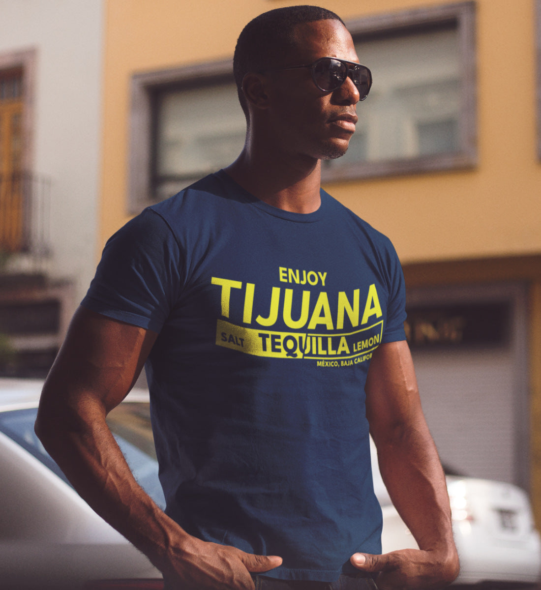 Enjoy Tijuana Salt Tequilla Lemon - Herren Shirt