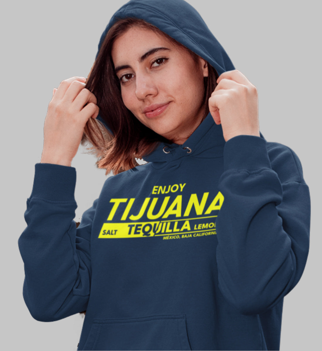Enjoy Tijuana Salt Tequilla Lemon - Damen Organic Hoodie ST/ST