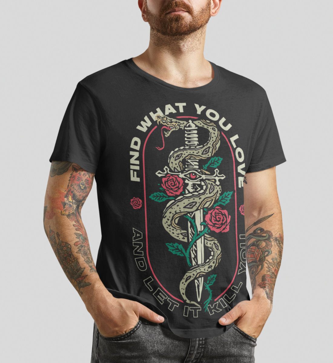 Find What You Love And Let It Kill You - Herren Premium Organic Shirt