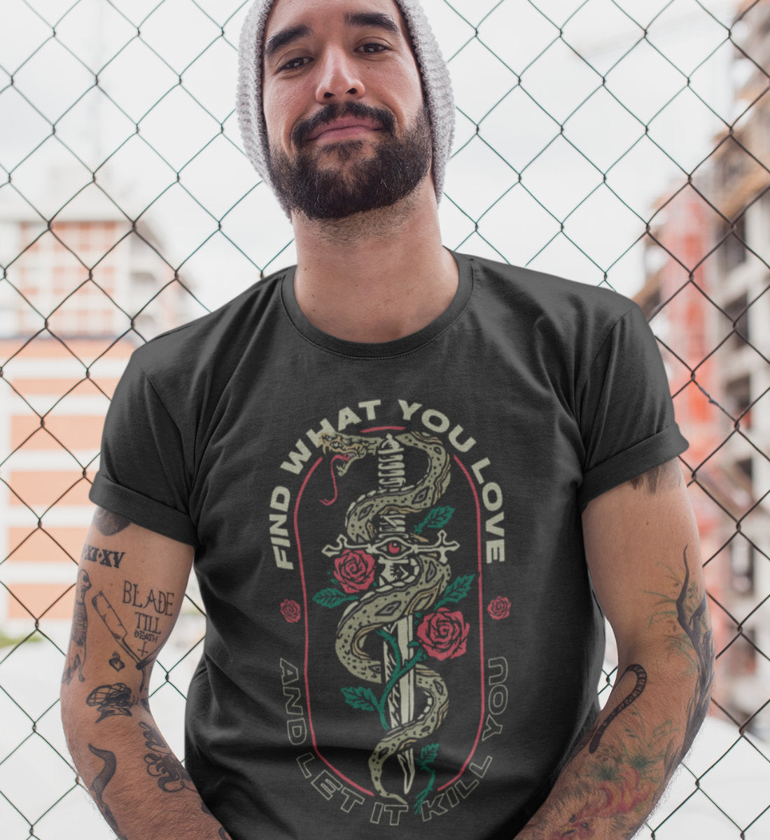 Find What You Love And Let It Kill You - Herren Premium Organic Shirt