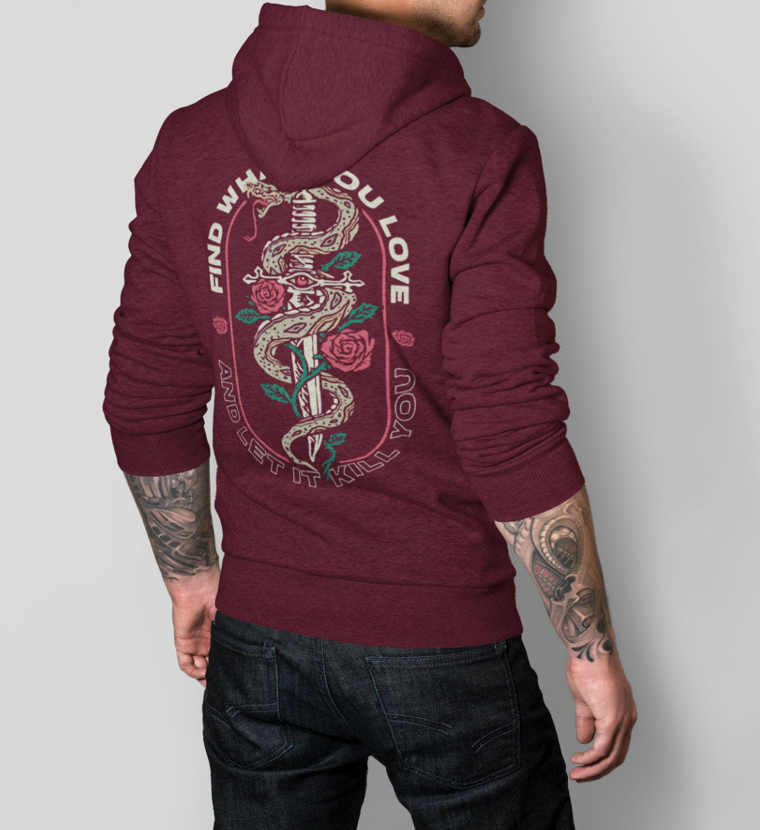 Find What You Love And Let It Kill You - Unisex Organic Hoodie