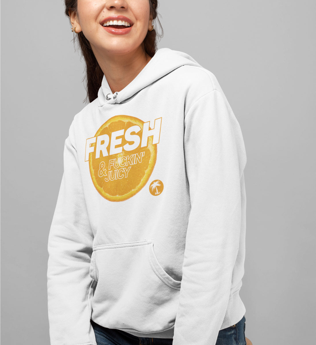 Fresh & Fucking Juicy Orange - Unisex Organic Hoodie