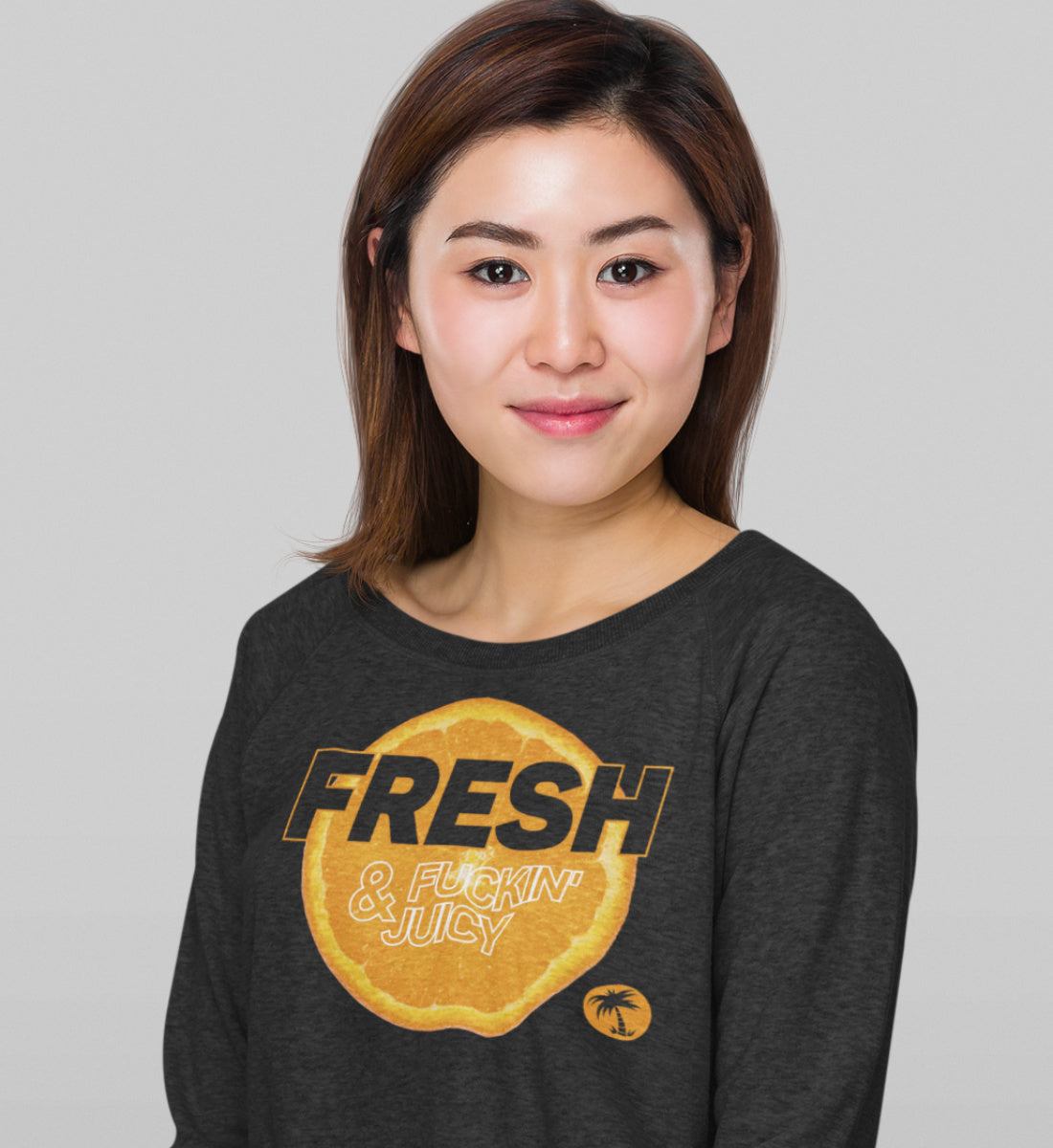 Fresh & Fucking Juicy Orange - Unisex Organic Sweatshirt ST/ST