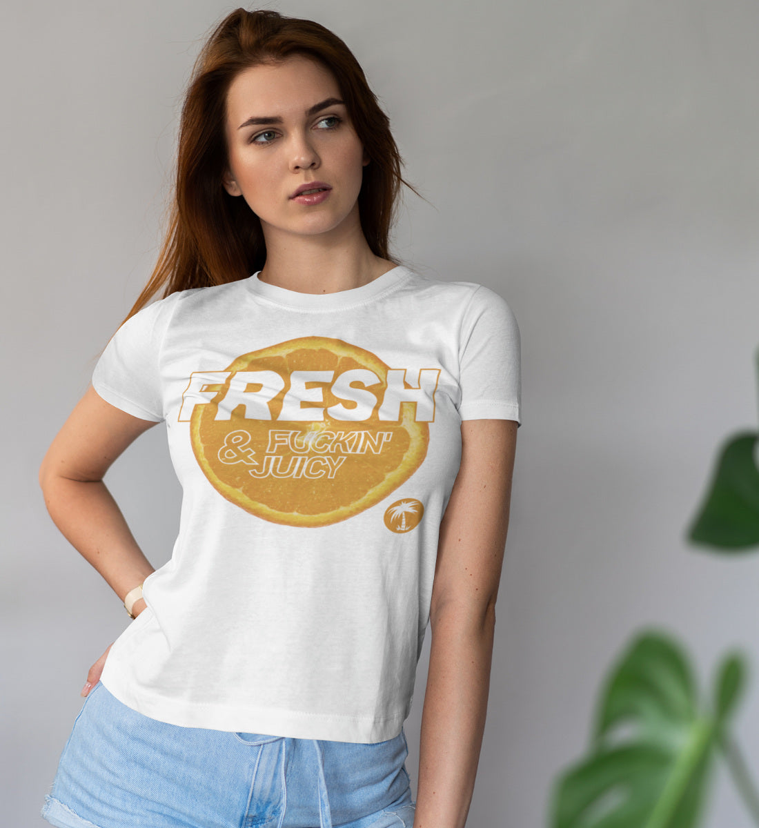 Fresh & Fucking Juicy Orange - Damen Premium Organic Shirt