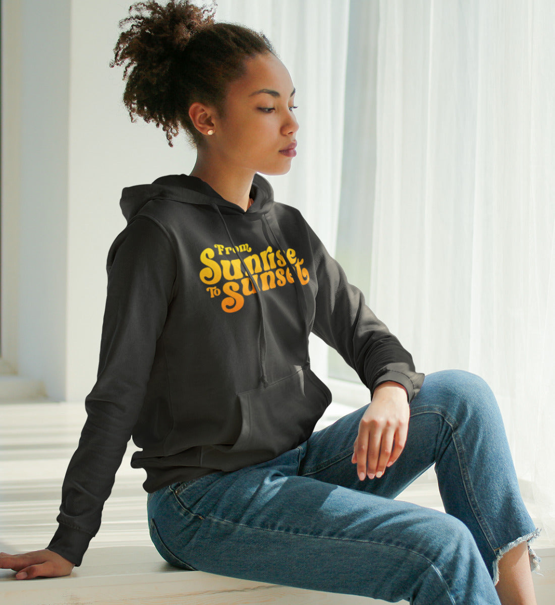 From Sunrise To Sunset - Damen Organic Hoodie ST/ST