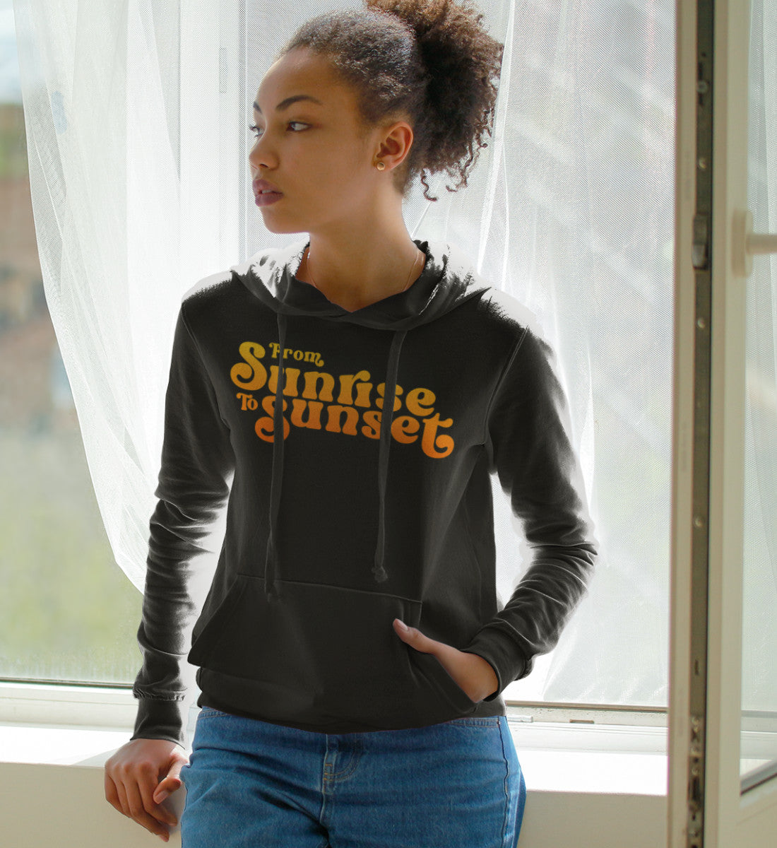 From Sunrise To Sunset - Damen Organic Hoodie ST/ST