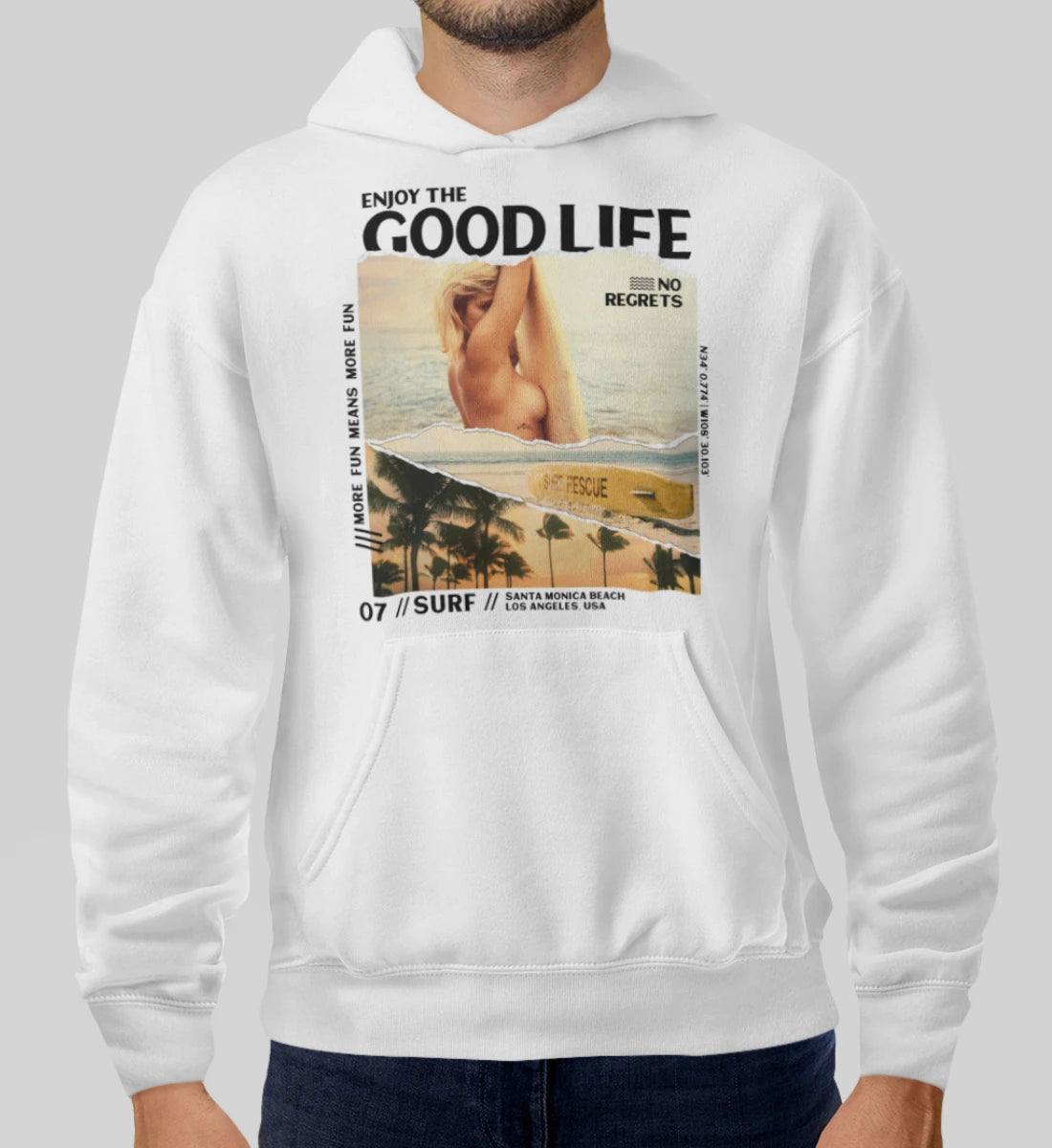 Surf - Enjoy The Good Life - Unisex Organic Hoodie