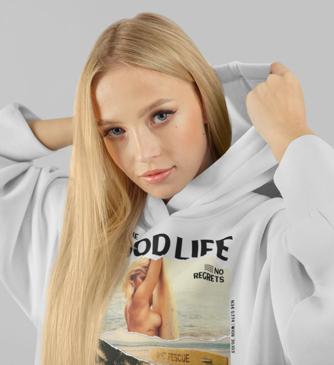 Surf - Enjoy The Good Life - Damen Organic Hoodie ST/ST