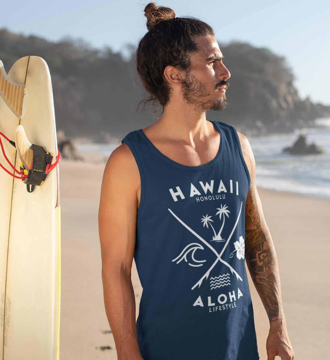 Hawaii Honolulu Surfer Style Aloha Lifestyle - Herren Tanktop