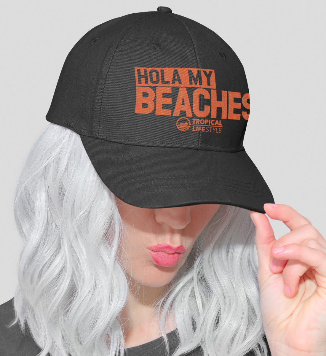 Hola My Beaches - Tropical Lifestyle - Baseball Cap mit Stickerei