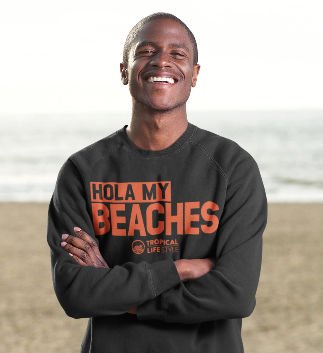 Hola My Beaches - Tropical Lifestyle - Unisex Organic Sweatshirt ST/ST