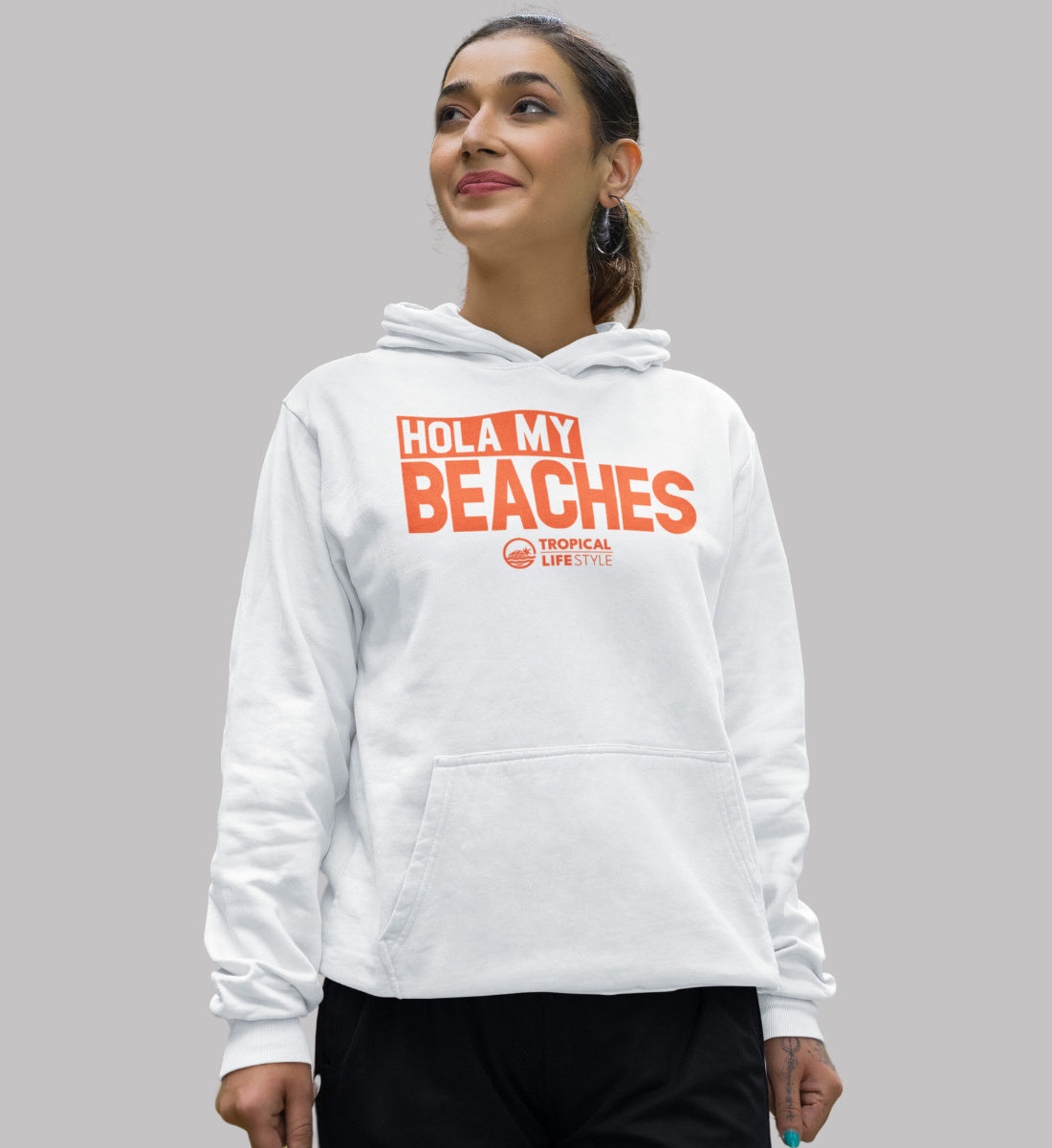 Hola My Beaches - Tropical Lifestyle - Damen Organic Hoodie ST/ST