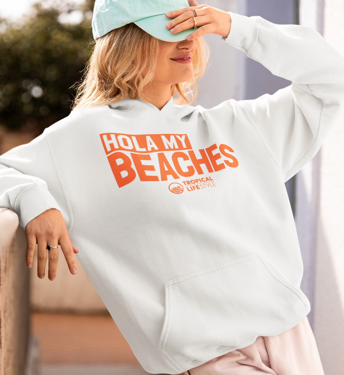 Hola My Beaches - Tropical Lifestyle - Damen Organic Hoodie ST/ST