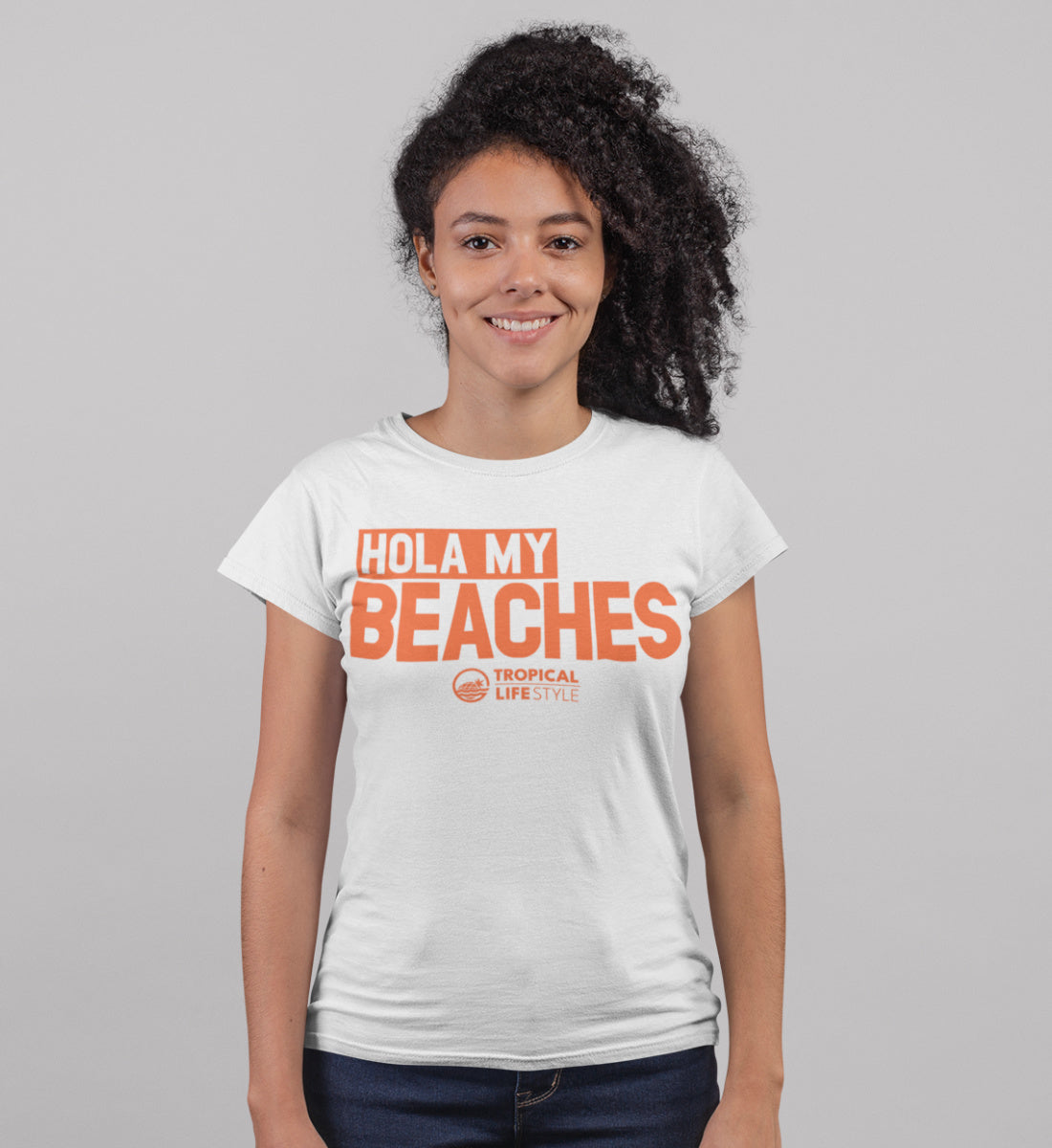 Hola My Beaches - Tropical Lifestyle - Damen Premium Organic Shirt