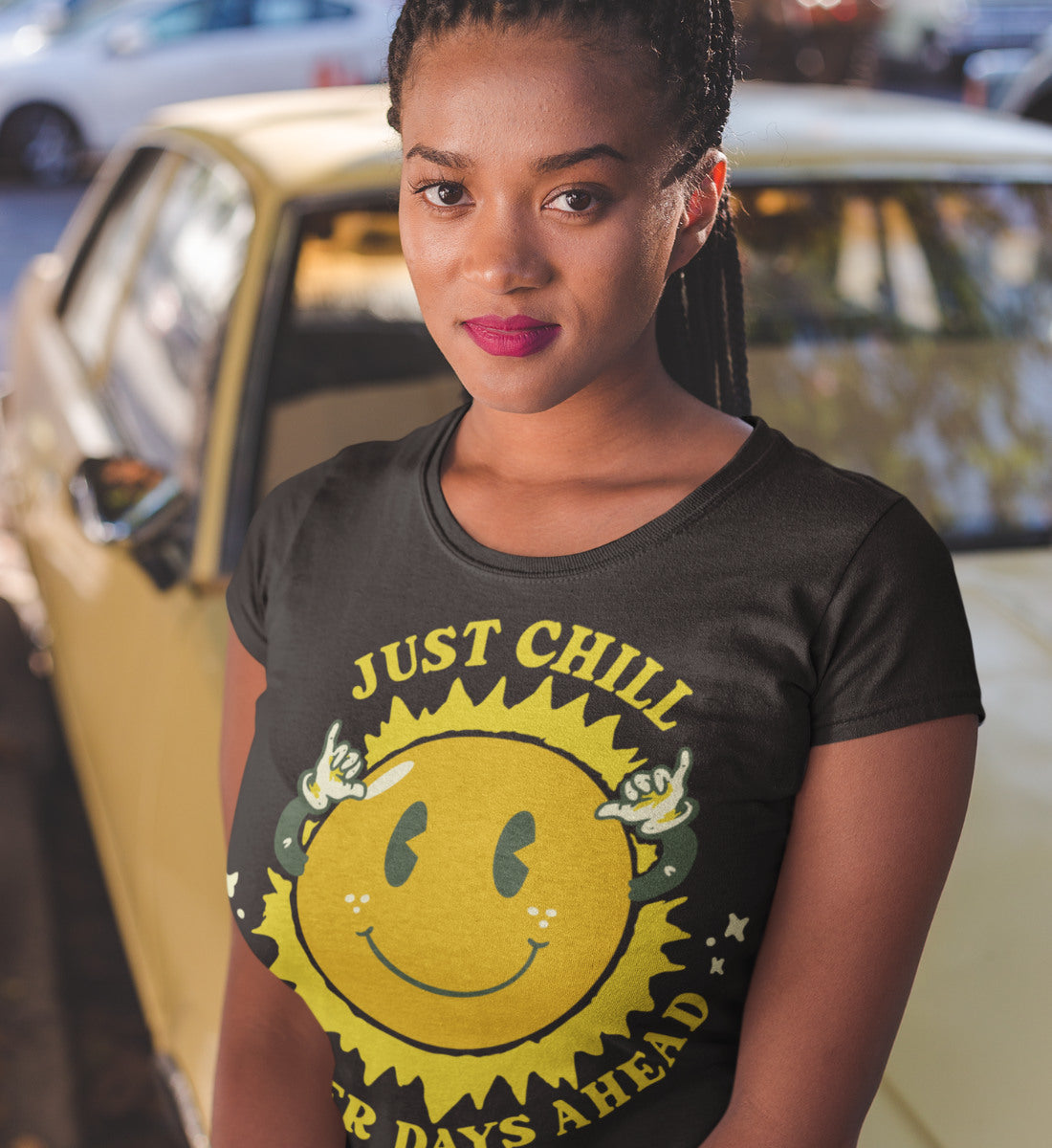 Just Chill - Better Days Ahead - Damen Premium Organic Shirt
